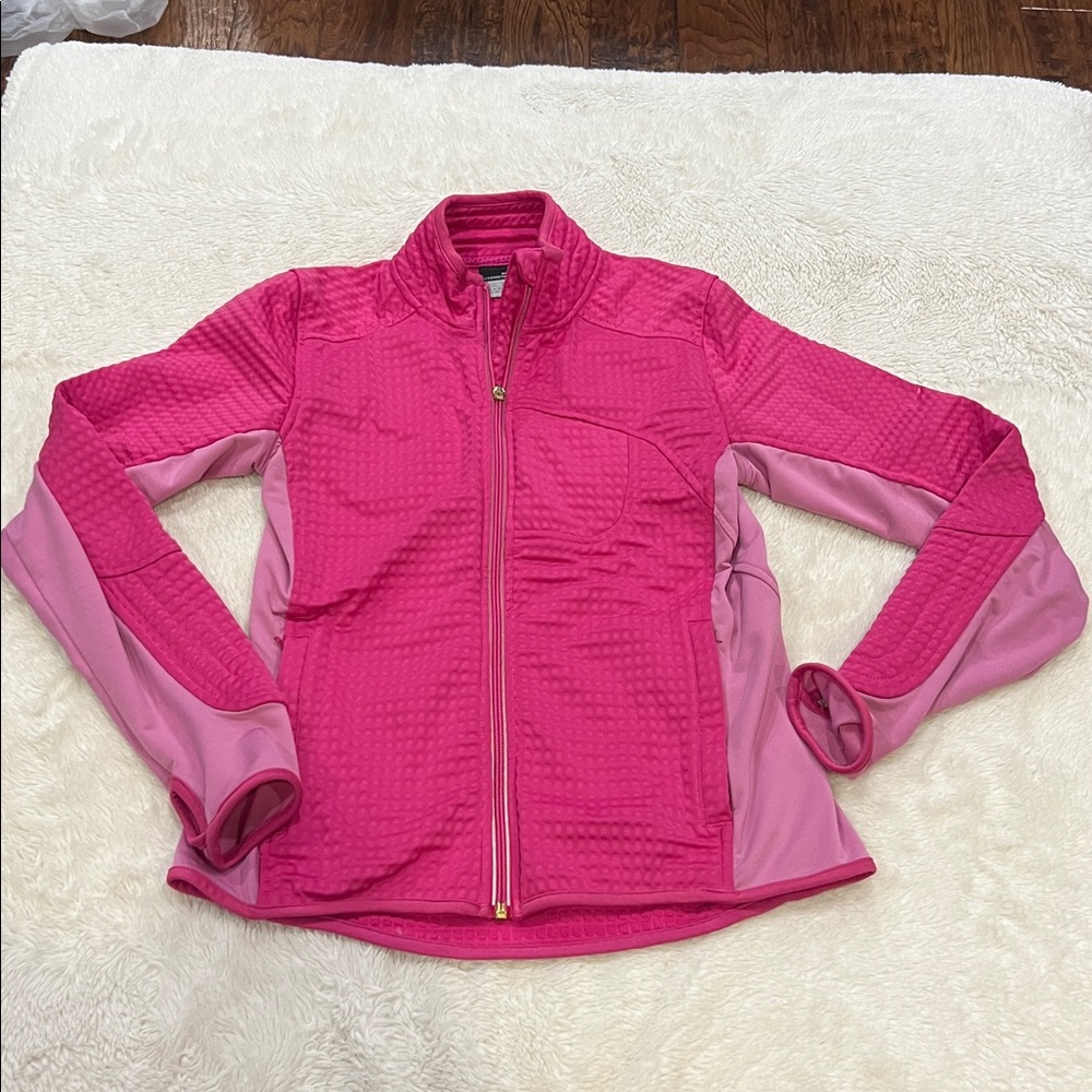 Nike Sphere Thermal Zipper Quilted Jacket Pink Running M